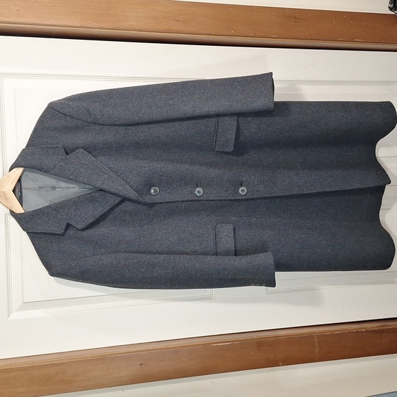 Vintage Adam Spencer pure wool & cashmere lined topcoat overcoat - XL - 44R - Picture 1 of 11